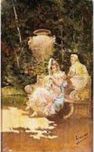 Escena Decortejo by Eugenio Lucas Villamil