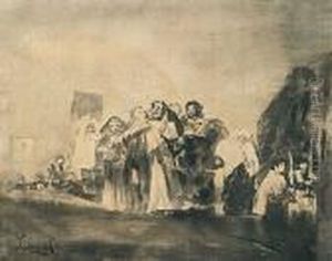 La Procesion by Eugenio Lucas Villamil
