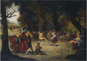Baile En El Campo (the Country Dance) by Eugenio Lucas Villamil