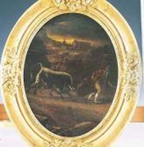 Corrida De Toros (ovalo) by Eugenio Lucas Villamil