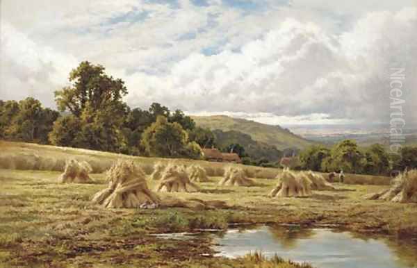 A Surrey cornfield, Betchworth - view 1