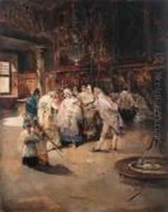 The Baptism by Eugenio Lucas Villamil