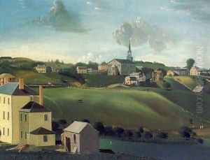 Meetinghouse Hill, Roxbury, Massachusetts 1799 by John Ritto Penniman