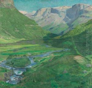 Strandefjord, Skogstad, Valders by Eilif Peterssen