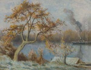 Les Bords De Seine Au Printemps by Maximilien Luce