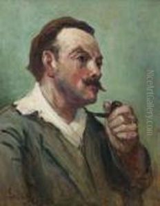 Portrait De Roger A La Pipe