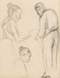 Trois Etudes De Personnages by Maximilien Luce