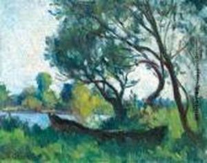 Vue De Mericourt by Maximilien Luce