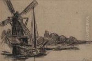 Moulin Au Bord Du Canal by Maximilien Luce