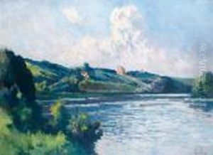 Bord De Seine A Rolleboise by Maximilien Luce