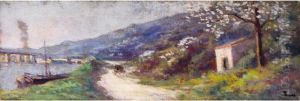 Flusslandschaft by Maximilien Luce