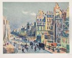 La Rue Reaumur by Maximilien Luce