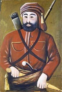 Portrait of Georgi Saakadze, 1913 by Niko Pirosmanashvili
