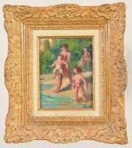 la Baignade Des Enfants by Maximilien Luce