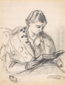 Madame Lebasque A La Lecture by Maximilien Luce