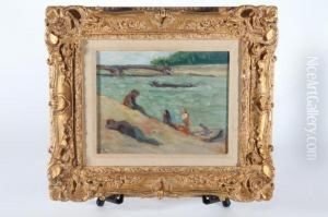 Bord De Riviere by Maximilien Luce