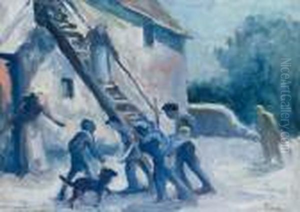 Scene Animee Devant La Ferme - view 1