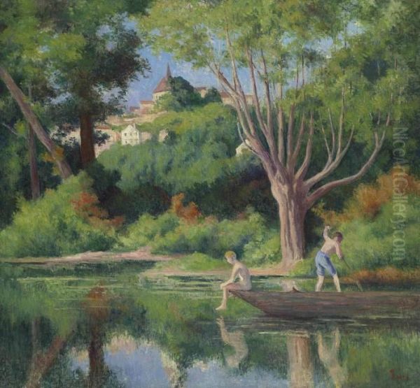 Rolleboise, La Baignade - view 1