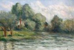 Paysage Des Environs De Rolleboise by Maximilien Luce