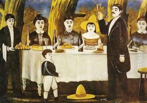 Family Feast by Niko Pirosmanashvili