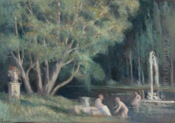 Les Baigneurs Au Jet D'eau - view 1