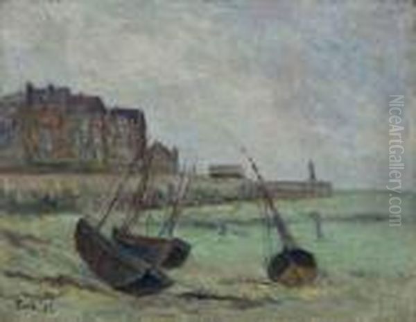 Le Treport, Bateaux Dans Le Port - view 1