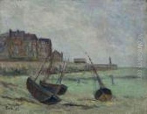 Le Treport, Bateaux Dans Le Port by Maximilien Luce