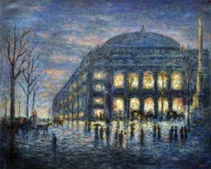 Vue Du Theatre Du Chatelet, La Nuit