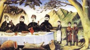 Feast at Gvimradze by Niko Pirosmanashvili