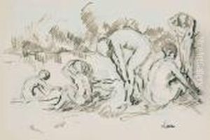Portraits En Buste Et Etudes Decomposition Dans Un Paysage