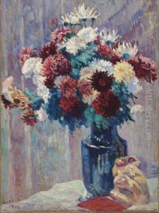 Bouquet De Fleurs by Maximilien Luce