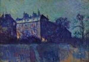 Montmartre La Nuit, Rue Des Saules by Maximilien Luce