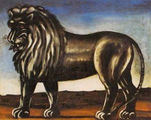 Black Lion by Niko Pirosmanashvili