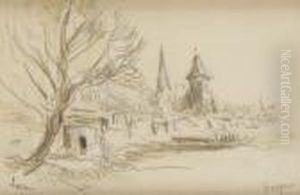 Paysageau Clocher by Maximilien Luce