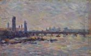 Le Parlement Alondres by Maximilien Luce
