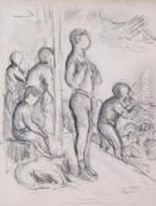 Les Baigneurs by Maximilien Luce