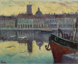 Le Port De Dieppe by Maximilien Luce