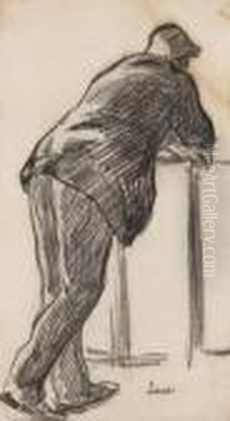 Homme De Dos Accoude - view 1