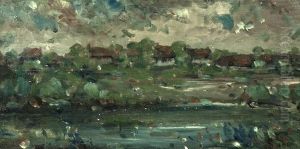 Landscape With Cottages by Maximilien Luce