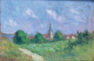 L'eglise Du Village by Maximilien Luce