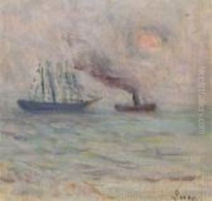 Saint-malo, La Mer Par Temps De Brume by Maximilien Luce