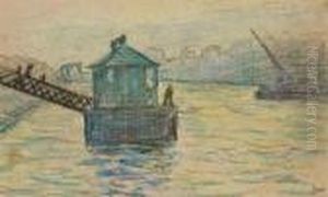 Le Bateau-lavoir by Maximilien Luce