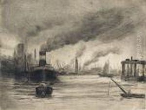 Port De Rotterdam by Maximilien Luce