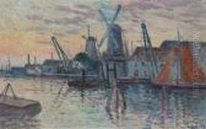 Moulins En Hollande by Maximilien Luce