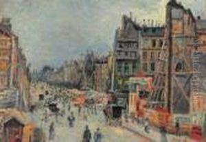 Le Percement De La Rue Reaumur by Maximilien Luce