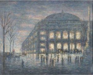 Vue Du Thetre Du Chtelet by Maximilien Luce