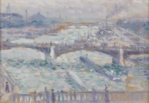 Paris, Les Trois Ponts by Maximilien Luce