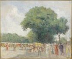 Paris, Promeneurs Pres D'un Pont Paris, Promeneurs Pres D'un Pont