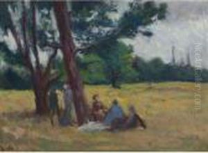 Dejeuner Sous Les Arbres by Maximilien Luce