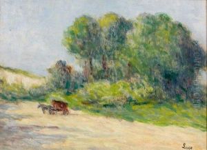 La Petite Charette. by Maximilien Luce